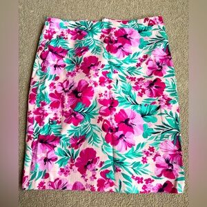 J crew pencil skirt size 8 floral